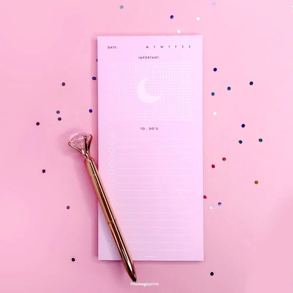 BACK TO SCHOOL NEW TO DO LIST NOTE PADS MOON 3.75" x 8" -- 50 PAGES GREEN,BEIGE - Picture 3 of 5